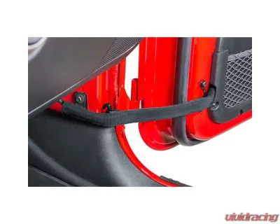 Quadratec Adjustable Replacement Door Check Straps for Jeep Wrangler 2007-2018 - 14018 1213